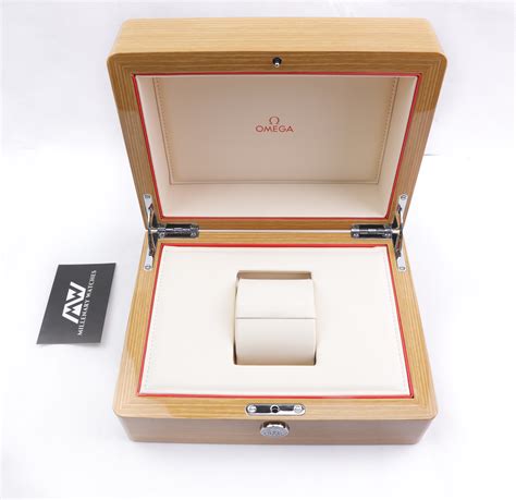 omega classics wood watch box|omega presentation box.